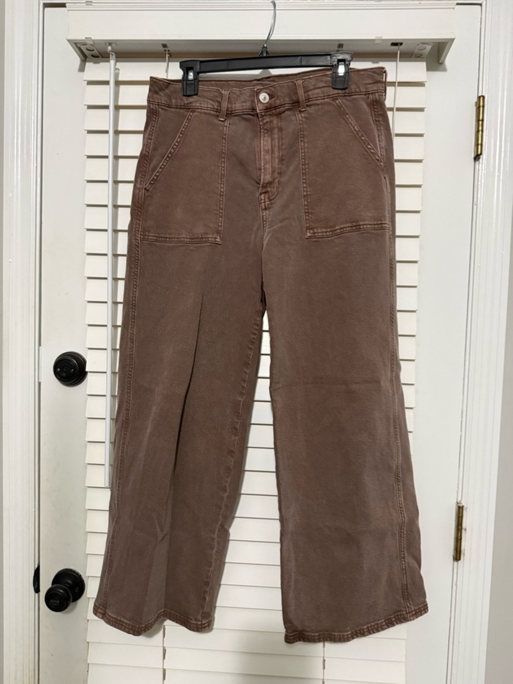 American Eagle brown wide leg jeans